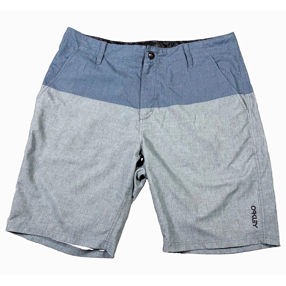 Oakley Men's Hybrid Shorts Gray Two-Tone Board Shorts Size 36 441718 Swim